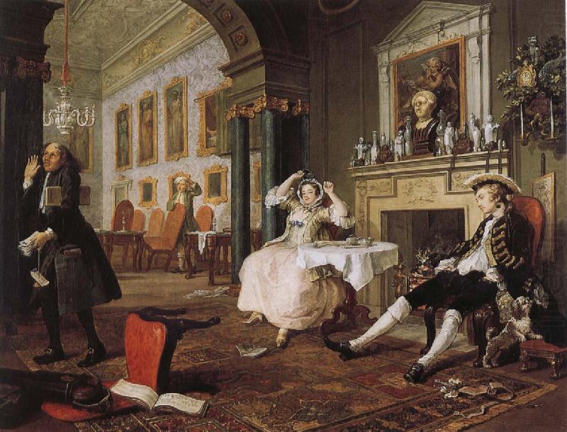 William Hogarth fashionable marriage - breakfast scene china oil painting image